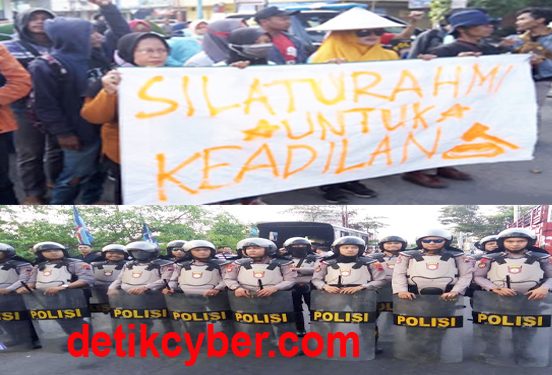 Ingin Bertemu Ibunda Jokowi, Pendemo PT RUM Dihadang Polisi