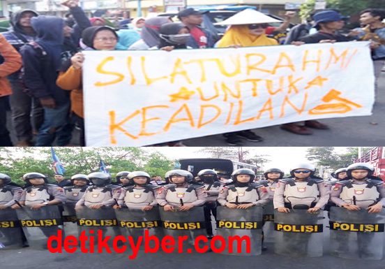 Ingin Bertemu Ibunda Jokowi, Pendemo PT RUM Dihadang Polisi