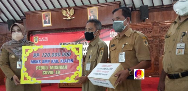 Ketua MKKS SMP Kabupaten Klaten Sangat Peduli Dengan Wabah Virus Covid- 19