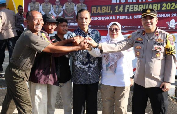 KPU Kab. Pekalongan Bersama Pemda, TNI-Polri dan Bawaslu Sosialisasikan Hari Pemungutan Suara Pemilu 2024